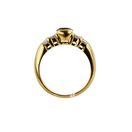 Moraglione gold ring with ruby and diamonds. Diamonds 21th century - photo 4