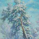 Зимний день. Монастырский остров 3 Toile sur carton Huile Réalisme Paysage d'hiver Ukraine 2025 - photo 3