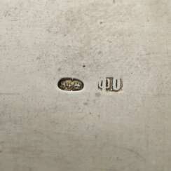 Silver Russian cigar box