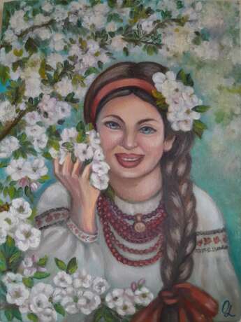 Весна пришла. Canvas on the subframe Инпрессионизм Portrait Ukraine 2025 - photo 1