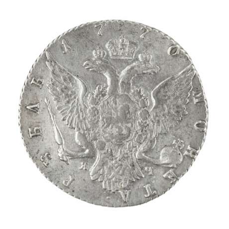 Rouble d`argent de Catherine II 1770. Argent Baroque 18th century - photo 3