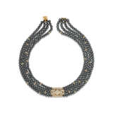 VAN CLEEF & ARPELS HEMATITE AND DIAMOND CHOKER - photo 1