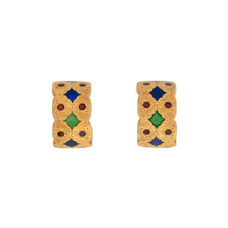 GIANMARIA BUCCELLATI ENAMEL EARRINGS - photo 1