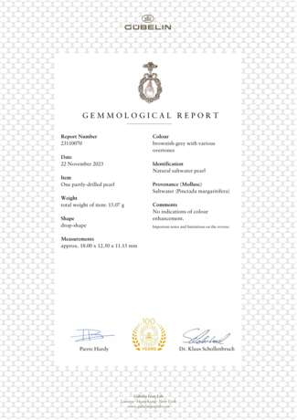 ANTIQUE COLOURED NATURAL PEARL AND DIAMOND TRANSFORMABLE NECKLACE - photo 6