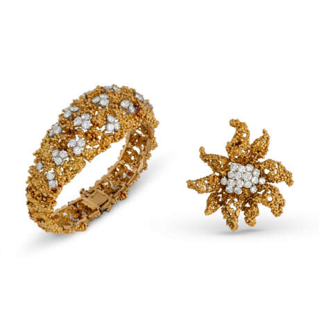 BOUCHERON GROUP OF DIAMOND AND GOLD JEWELLERY - Foto 1
