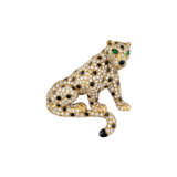CARTIER DIAMOND, ONYX AND EMERALD 'PANTHÈRE' CLIP-BROOCH - photo 1