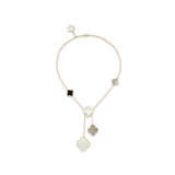 VAN CLEEF & ARPELS MOTHER-OF-PEARL AND ONYX 'MAGIC ALHAMBRA' NECKLACE - photo 1