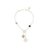 VAN CLEEF & ARPELS MOTHER-OF-PEARL AND ONYX 'MAGIC ALHAMBRA' NECKLACE - photo 3