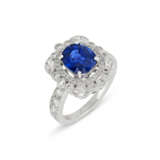 SAPPHIRE AND DIAMOND RING - photo 1