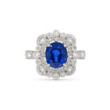 SAPPHIRE AND DIAMOND RING - photo 3