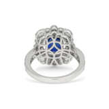 SAPPHIRE AND DIAMOND RING - photo 4