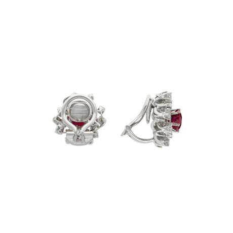 RUBY AND DIAMOND EARRINGS - Foto 3