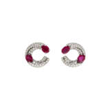 BULGARI RUBY AND DIAMOND EARRINGS - photo 1