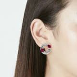BULGARI RUBY AND DIAMOND EARRINGS - photo 2