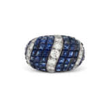 VAN CLEEF & ARPELS SAPPHIRE AND DIAMOND 'MYSTERY SET' RING - photo 3