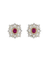 GIANMARIA BUCCELLATI RUBY AND DIAMOND EARRINGS