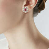 GIANMARIA BUCCELLATI RUBY AND DIAMOND EARRINGS - photo 2