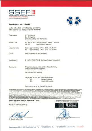 VAN CLEEF & ARPELS MID-20TH CENTURY SAPPHIRE AND DIAMOND EARCLIPS - photo 4