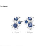 VAN CLEEF & ARPELS MID-20TH CENTURY SAPPHIRE AND DIAMOND EARCLIPS - photo 5