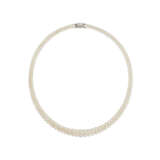 CARTIER NATURAL PEARL AND DIAMOND NECKLACE - photo 1
