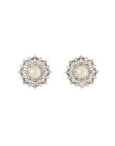 GIANMARIA BUCCELLATI CULTURED PEARL AND DIAMOND EARRINGS