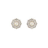 GIANMARIA BUCCELLATI CULTURED PEARL AND DIAMOND EARRINGS - photo 1