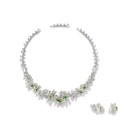 SET OF EMERALD AND DIAMOND JEWELLERY - photo 4