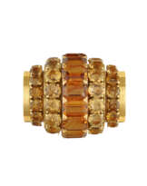SUZANNE BELPERRON MID-20TH CENTURY CITRINE CLIP-BROOCH