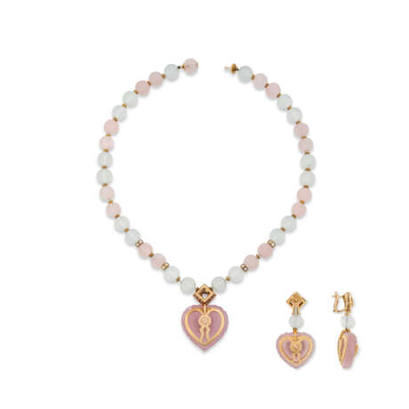 BOUCHERON SET OF DIAMOND, ROSE QUARTZ AND ROCK CRYSTAL JEWELLERY - photo 3