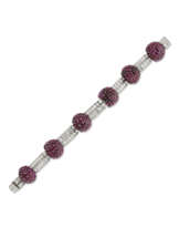 DRAYSON MID-20TH CENTURY RUBY AND DIAMOND BRACELET