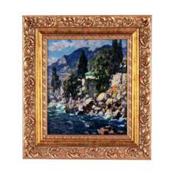 Paysage de Crimee. Russie. Debut du 20&egrave;me si&egrave;cle