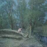 Сказочная лунная ночь Canvas on the subframe Oil Realism Landscape painting Ukraine 2025 - photo 1