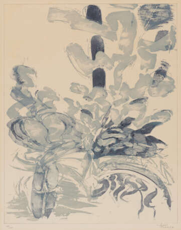 Albert Oehlen. Untitled (Blaue Blumen) - фото 1