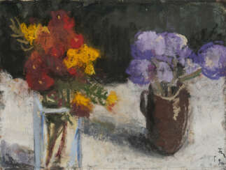 Klaus Fußmann. Stillleben mit Blumenvasen