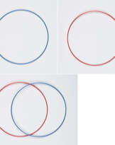 Alfred Hofkunst. Blau-Roter Doppelring