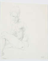 Markus Lüpertz. Sitzender Frauenakt