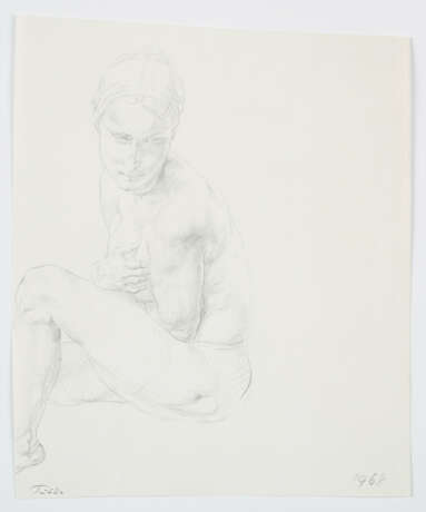 Markus Lüpertz. Sitzender Frauenakt - photo 1