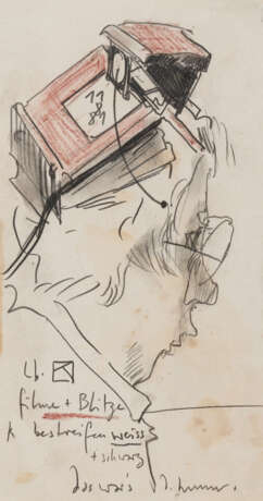 Horst Janssen. Untitled (Filme und Blitze) - photo 1
