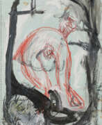 Martin Disler. Konrad Klapheck. Mixed Lot of 3 Works on Paper