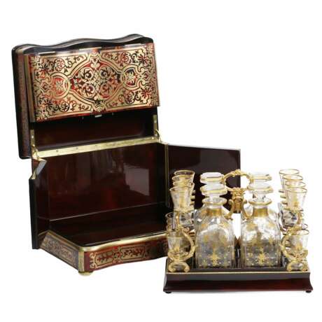 TAHAN Carriage Bar in Napoleon III Style. 19th Century. Gold plated brass Boulle 19th century - photo 2
