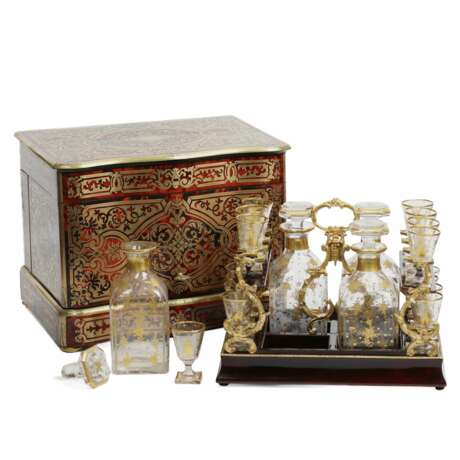 TAHAN Carriage Bar in Napoleon III Style. 19th Century. Gold plated brass Boulle 19th century - photo 6