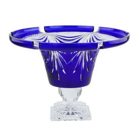 Two-tone hand-cut bowl. LORRAINE France late 20th century Crystal 20th century - photo 1