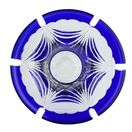 Two-tone hand-cut bowl. LORRAINE France late 20th century Crystal 20th century - photo 3