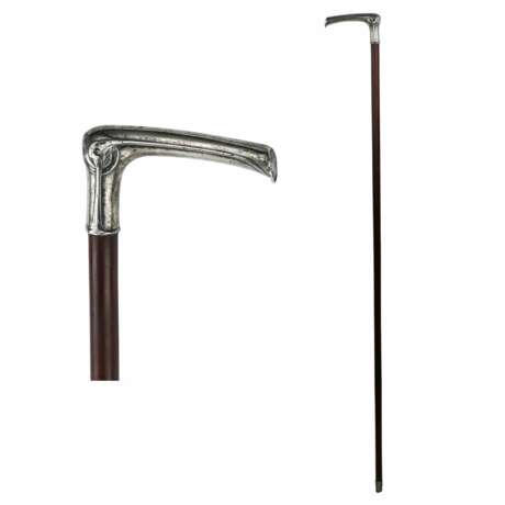 Canne de marche avec un manche en argent. Silber 84 At the turn of 19th -20th century - Foto 1