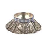 Wedding salt shaker on a loaf Pavel Ovchinnikov. Moscow. 1874 Silver 84 Cloisonné enamel Neo-Russian 19th century - photo 2