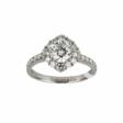 Bague en or blanc 750 avec diamants. - Kauf mit einem Klick