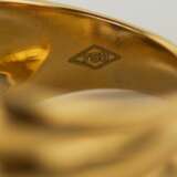 Bague-bague en or 18 carats avec saphir et diamants. Diamants 21th century - photo 5