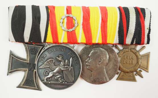 Baden: Ordenschnalle des Sergeant Göbel im 2. Badischen Dragoner-Regiment Nr. 21. - photo 1