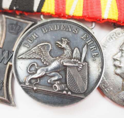 Baden: Ordenschnalle des Sergeant Göbel im 2. Badischen Dragoner-Regiment Nr. 21. - photo 2