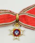 Overview. Hohenlohe: Hausorden von der Goldenen Flamme, Dekoration für Damen.